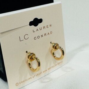 NWT Lauren Conrad Gold Tone
Hoop Earrings